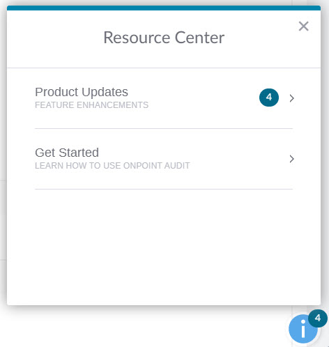 Product updates in the Resource Center